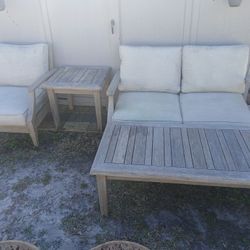  Teak Style Outdoor Patio Set 