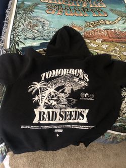 Tomorrows Bad Seeds Hoodie Large New 