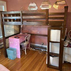 Loft Bed With Storage Shelf’s 
