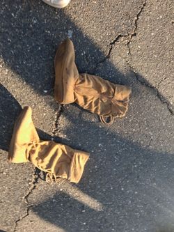 Tan Suede Moccasin Boots – Pair