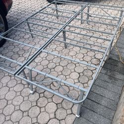 Folding Bed Frame 52” X 74” (Metal) Like New $40 Firm On Price