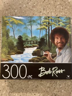 Bob Ross 300 Small Piece Jigsaw Puzzle (Secluded Bridge)