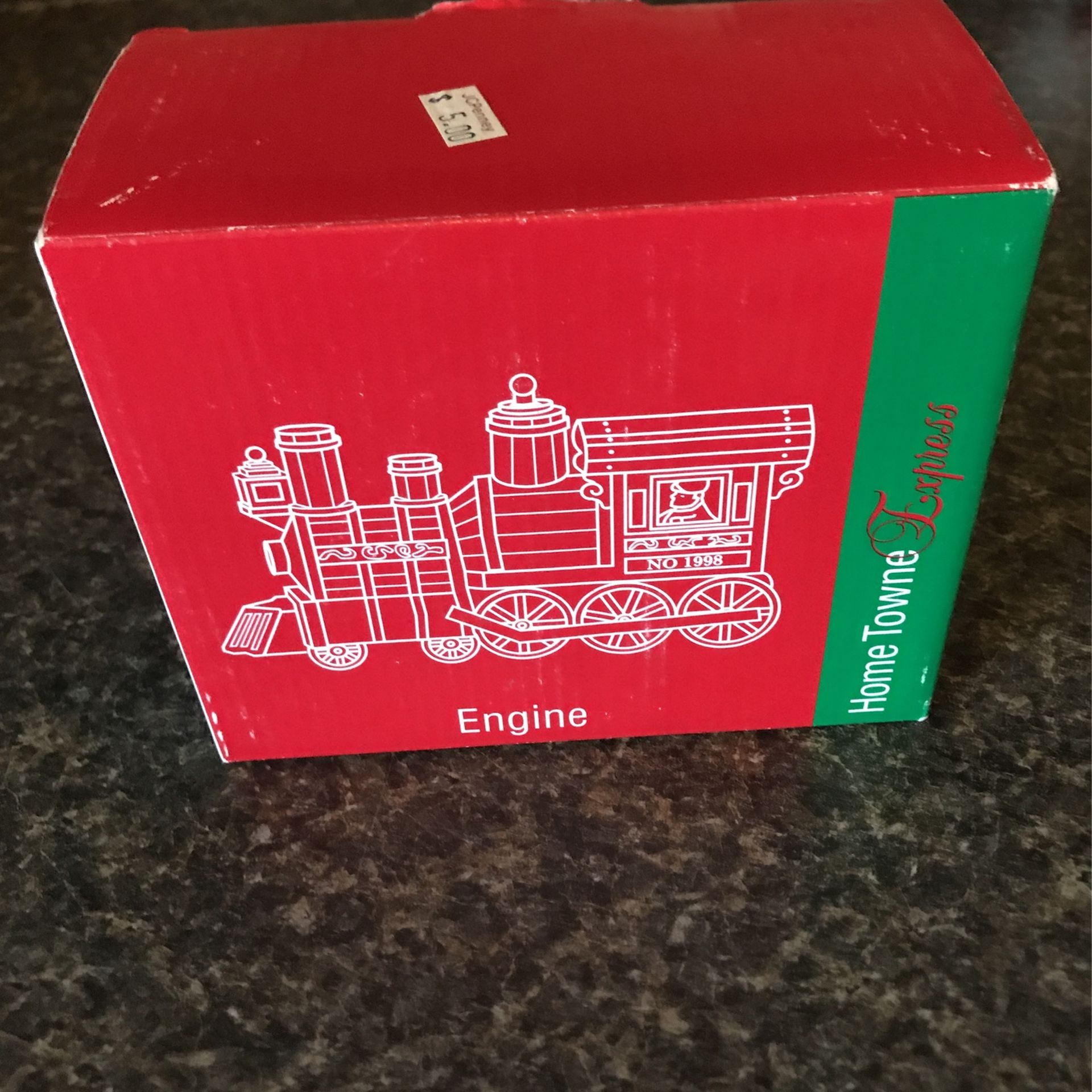 Home Towne Express - 1998 Edition Train Engine JC Penny Christmas Village - NIB