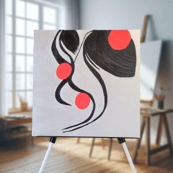 A Dance of Ebony and Crimson