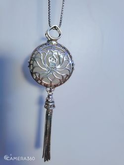 S925 Sterling Silver with rounded jade necklace