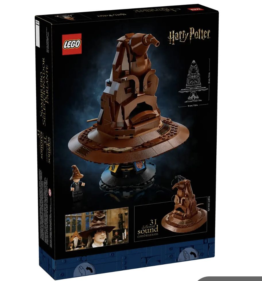 LEGO Harry Potter Talking Sorting Hat Harry Potter Building Set with 31 Voices Gift Idea for Adults, Women & Men 