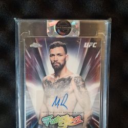 Topps Chrome UFC Future Stars Certified Autograph Card