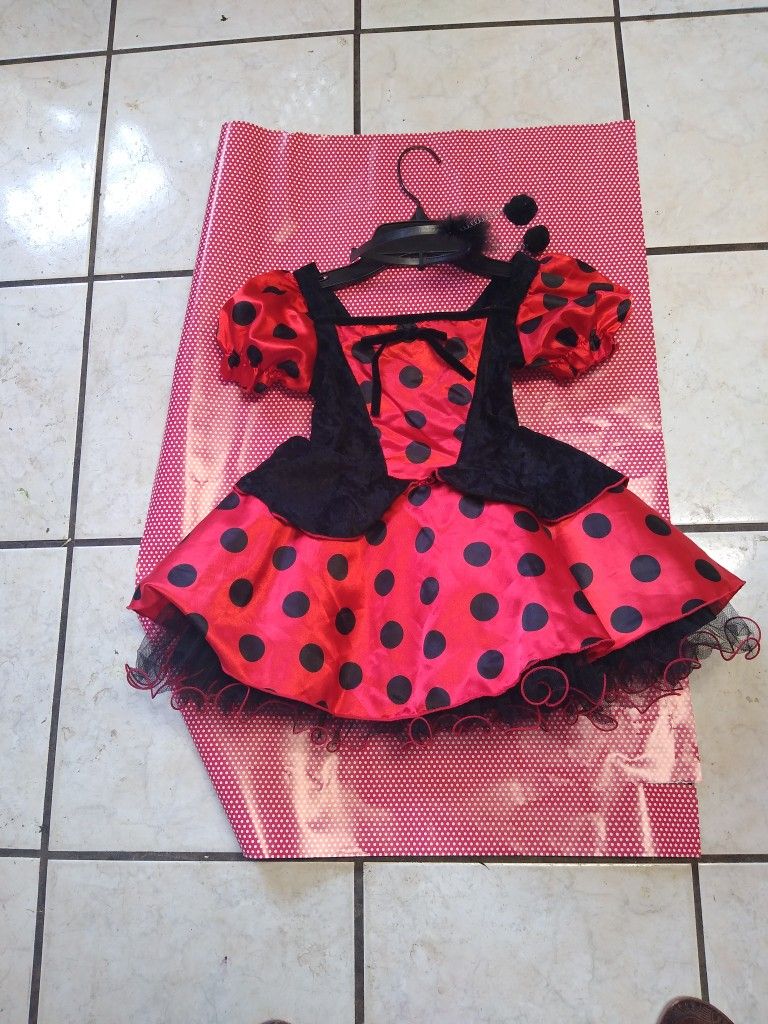 Lady Bug Costume Size 4