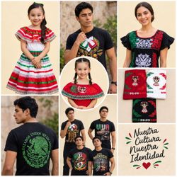 Mexican outfits for whole family.. kids, adults.. september 15th
