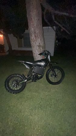 Electric Dirt Bike Black pull happy run