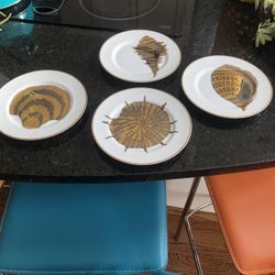 Fitz and floyd salad/dessert plates Set Of 4  Coquilles Combinies