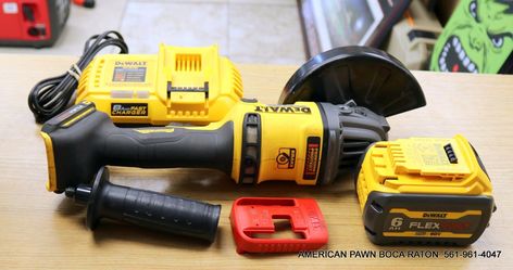 DeWalt DCG418 60V MAX Brushless Cordless  Grinder Kit (Rapid charger & battery) 