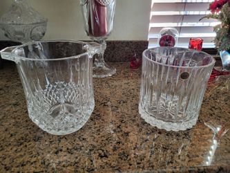 Crystal ice buckets perfect.Never been used fifty dollars each