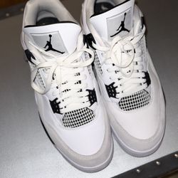 Jordan 4 Military Black Sz 11.5 Lights Worn 