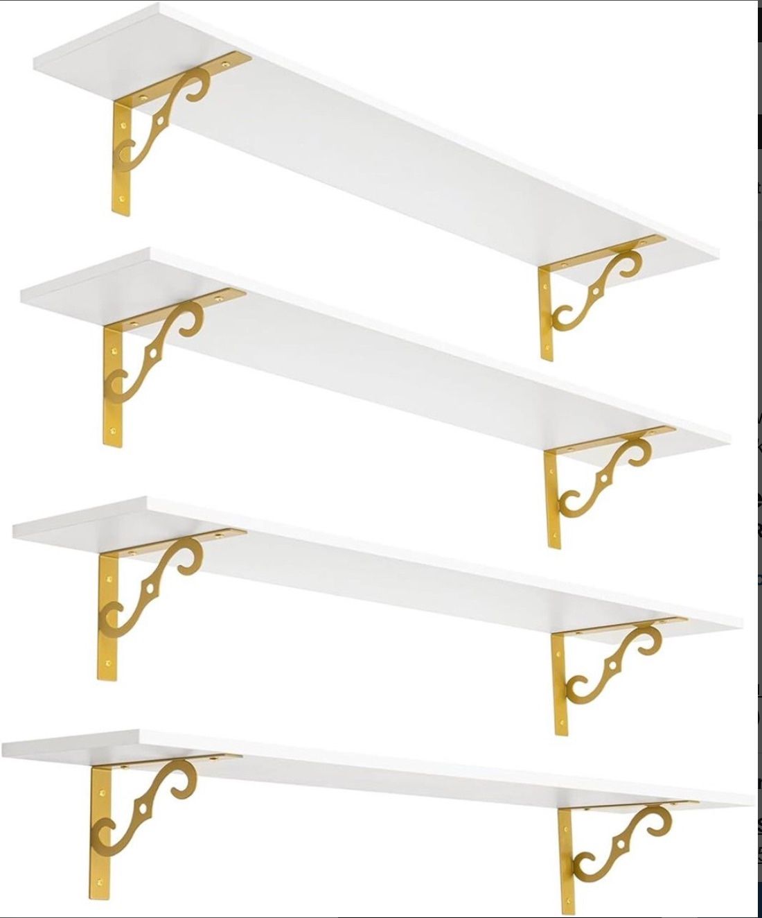 DINZI LVJ Long Wall Shelves, 47.3" Wall Mounted
