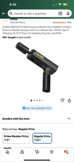 Fanttik Pressure Washer