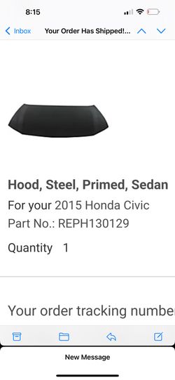 Honda 2015 Sedan Hood