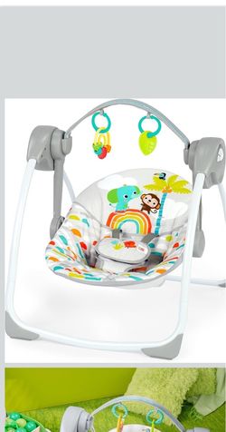 Bright Starts Playful Paradise Portable Baby Swing