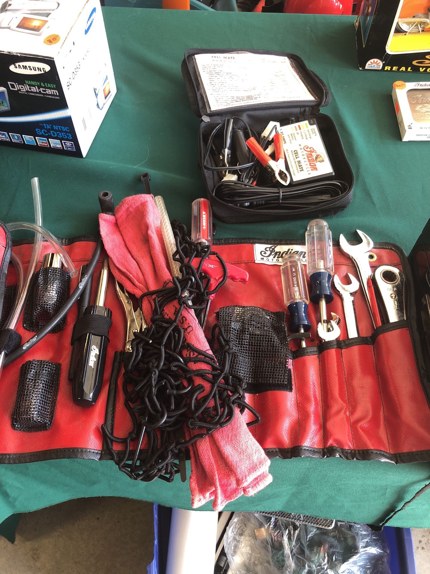 Indian motorcycle travel kit and tools