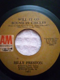Billy Preston 45 RPM Vinyl Single A&M Records Vinyl Album
