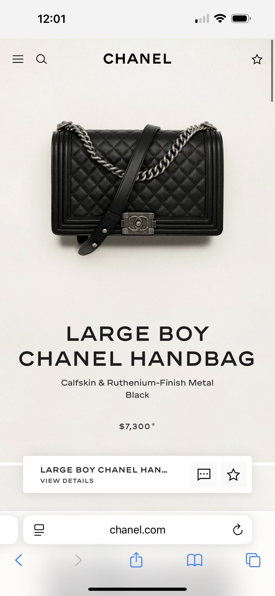 Chanel Caviar Boy Bag
