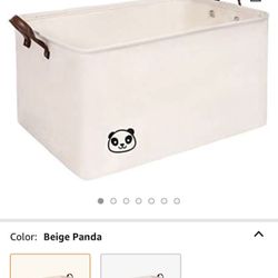 NINIPANDA&LEE Extra Large Rectangle Storage Baskets, Storage Bins 22"x 15" x 13". Woven Fabric Laundry Basket for Toy, Towel, Blanket. Lightweight Stu