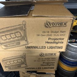 Dodge 2500 5th Gen.   Front Projector Headlamps/Taillights /heated Side Mirrors 