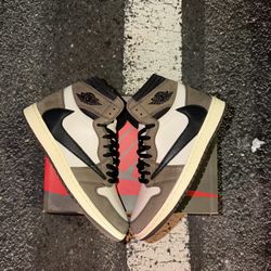 Jordan 1 Travis Mocha High Size 10.5 Og All/ Used But Great Condition 