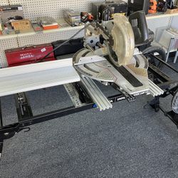 Delta Sliding Compound Miter Saw, And Stand