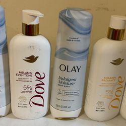 dove and olay body wash 