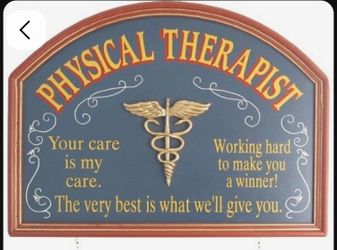 Physical Therapist Wood Sign
