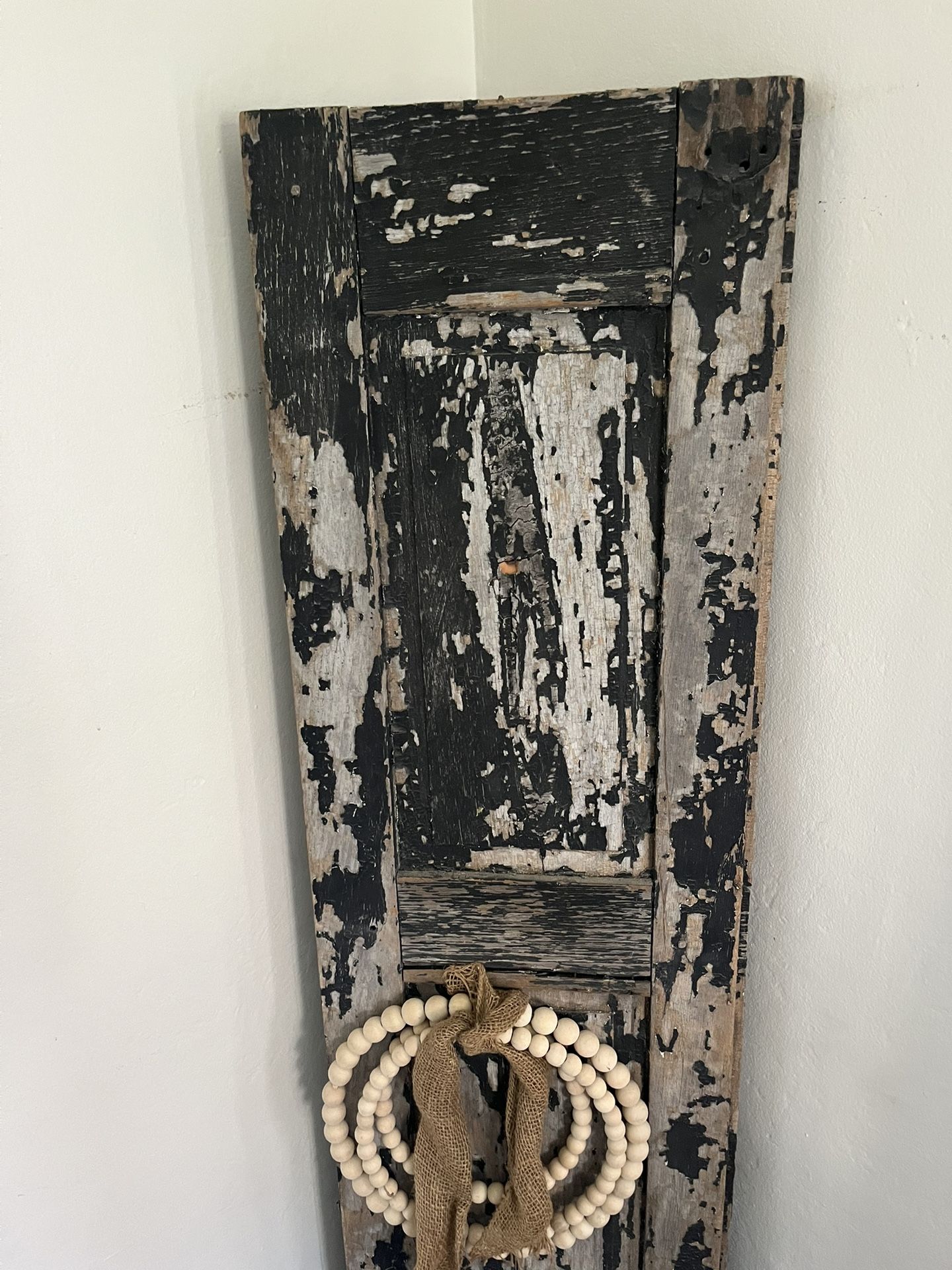 Old Shutter Decoration Black