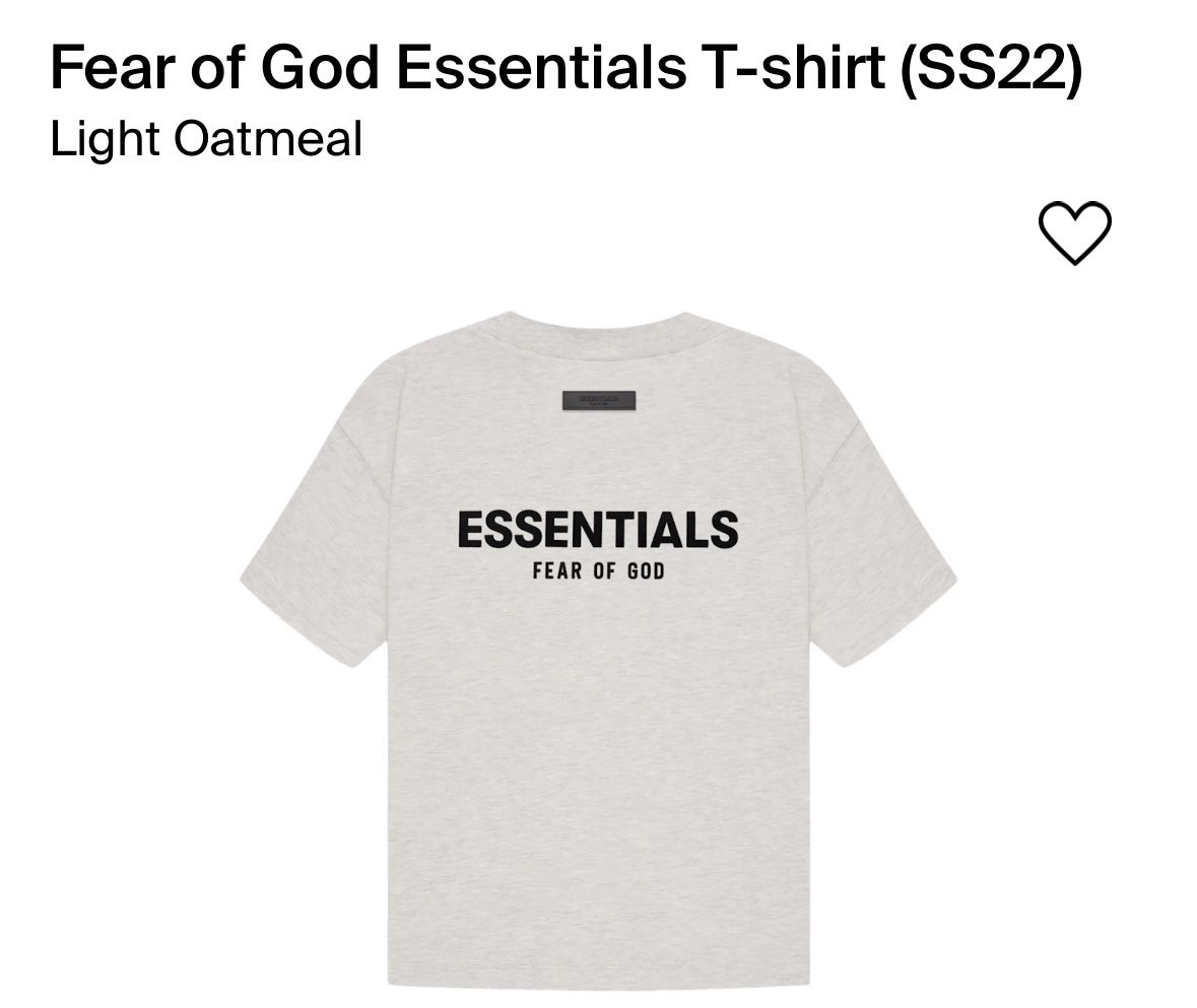 Essentials Tee “Light Oatmeal”
