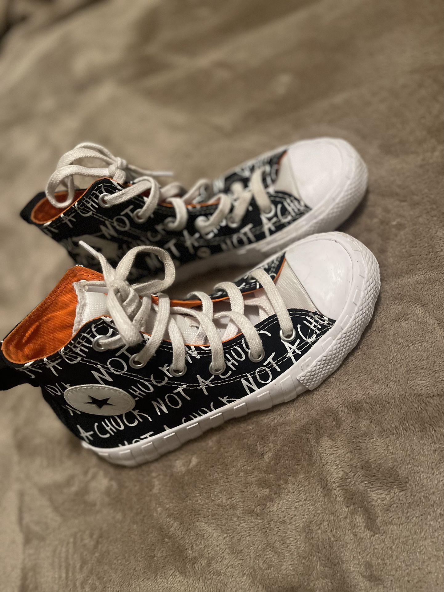 Orange Bottom Converse