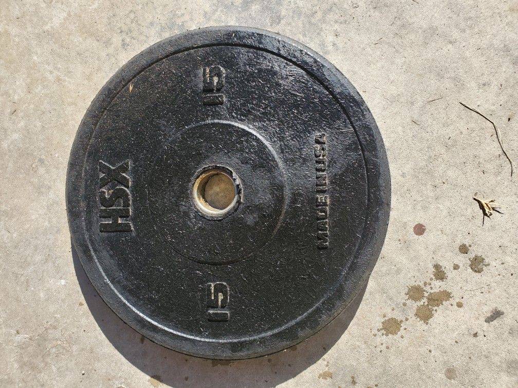 15 lb Rubber weight