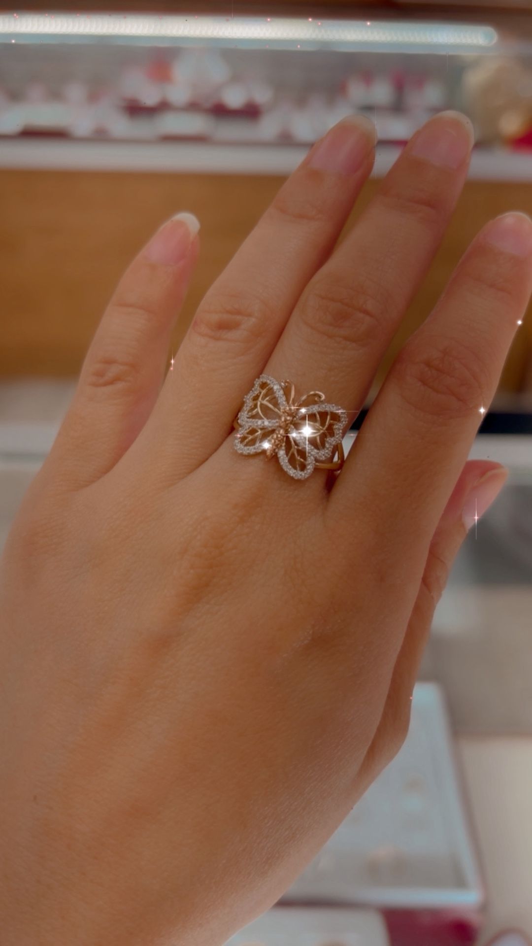 Butterfly Ring In 14k