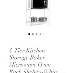 4tier Rack Microwave Kitchen Storage $50