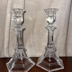 Set Of Crystal Candle Holder 