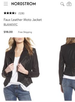 Faux leather jacket