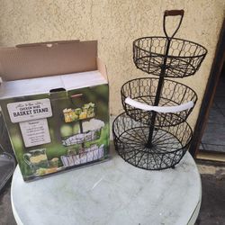 3 TIER WIRE BASKET
