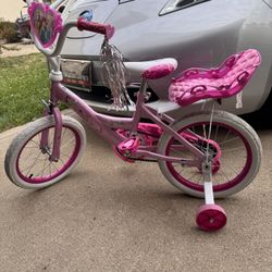 Huffy 16" Disney Princess Kids' Bike, Fits Riders 3'5" - 4'0", Pink, Child, Girl's