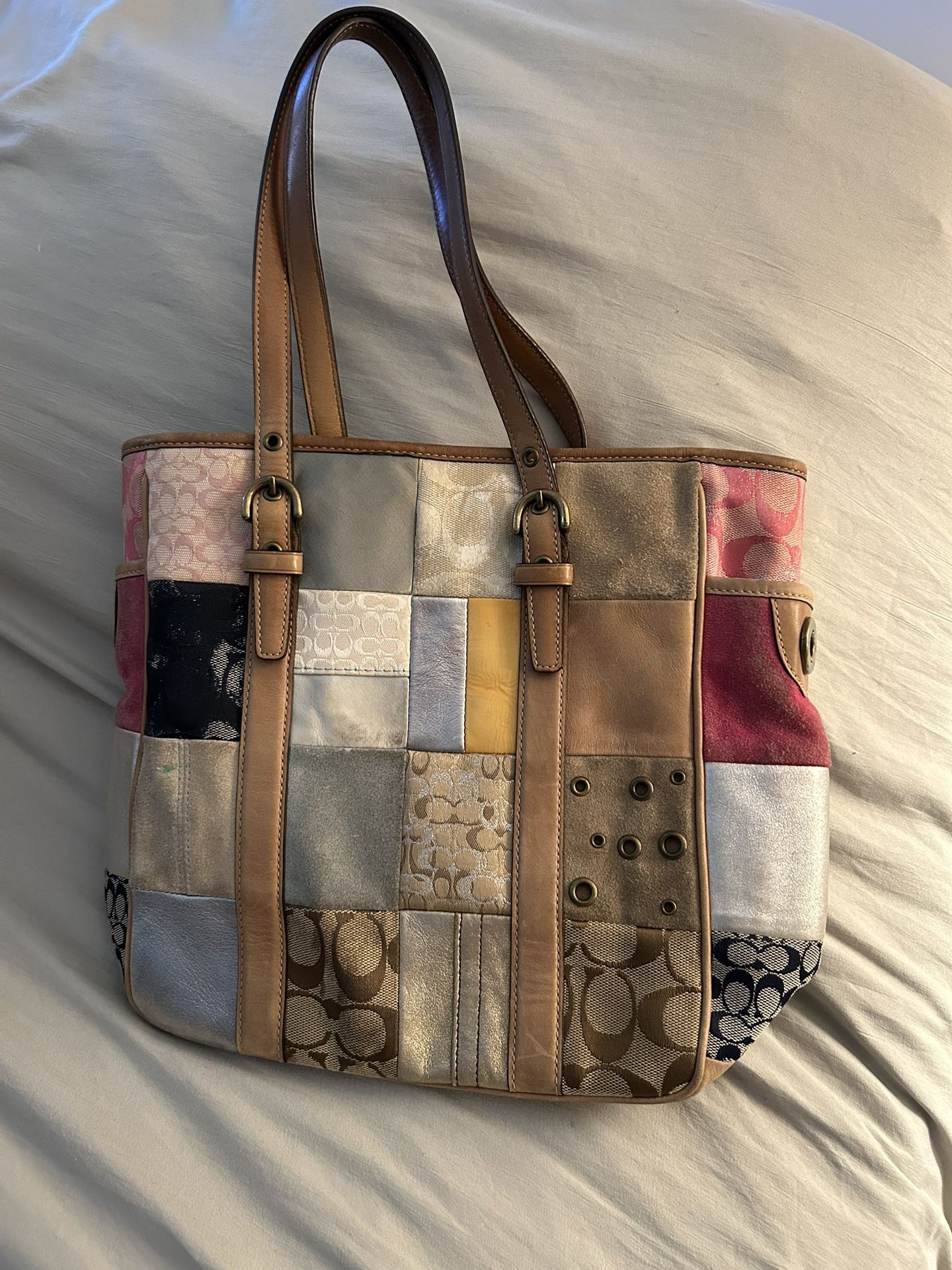 Patchwork Coach Bag