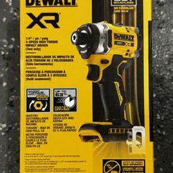 DeWalt XR 20v 1/4 high torque impact driver