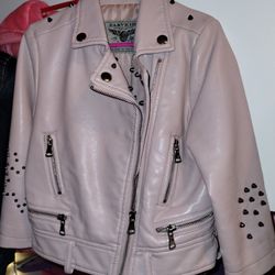 Pink Leather Jacket 