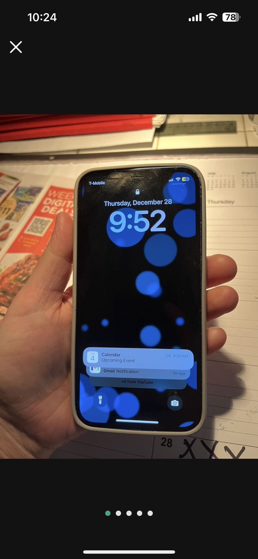 iPhone 12 Works Perfect Back Of Phone Has A Few Defects Comes With Cases