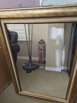 Wall Accent Decorative Framed Mirror With Hanger NC USA Made