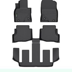 ANBINGO® Floor Mats Custom For Mazda CX9 (6 Passenger, Bucket Seat 2nd Row Has Cup Holders) 2020-2023 Waterproof All Weather Car Mats Guard Liners Fro