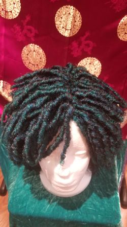 Emerald Green Glueless Curly Wig