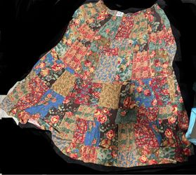 Koret City Blues skirt Colorful pattern Large