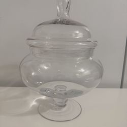 Clear Glass Apothecary Jar